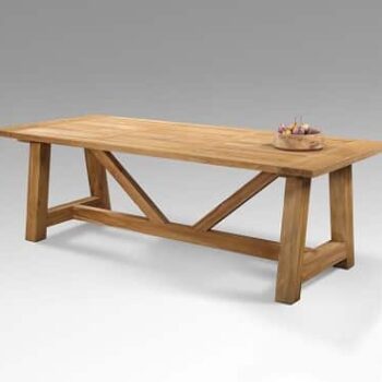 שולחן טיק מפואר דגם לינקולן