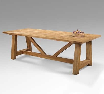 שולחן טיק מפואר דגם לינקולן