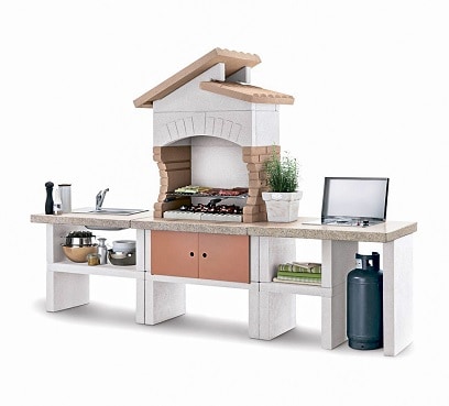 מטבח גינה מאבן דגם קורדובה