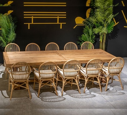 שולחן קרוס 320 בשילוב 6 לוגאנו