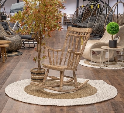 כיסא נדנדה טיק דגם פאפא