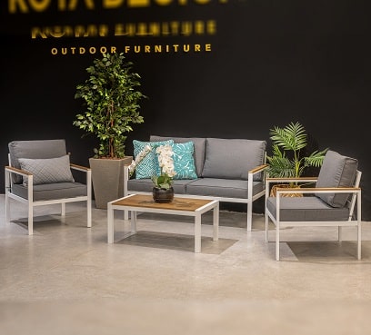 מערכת ישיבה זנזיבר דו דמוי עץ