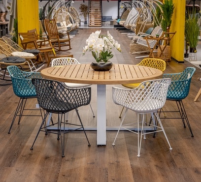 שולחן מרסיי בשילוב 6 בלובל