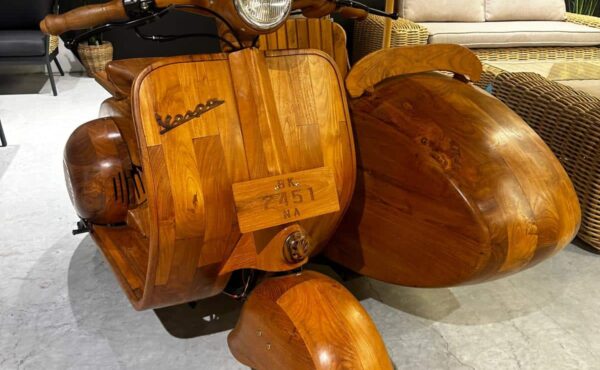 וספה עם סירה מעץ טיק