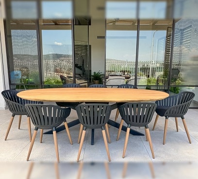 שולחן דיאמנטה בשילוב 6 נסאו