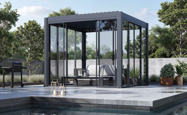 קיט דלתות הזזה לפרגולה – לפי מידה וצבע