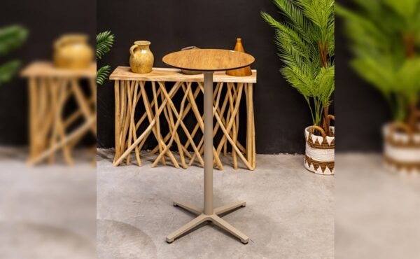 שולחן בר טאפאס עגול