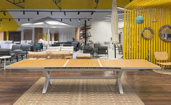 שולחן דלהי דמוי עץ נפתח ל 4 מטר