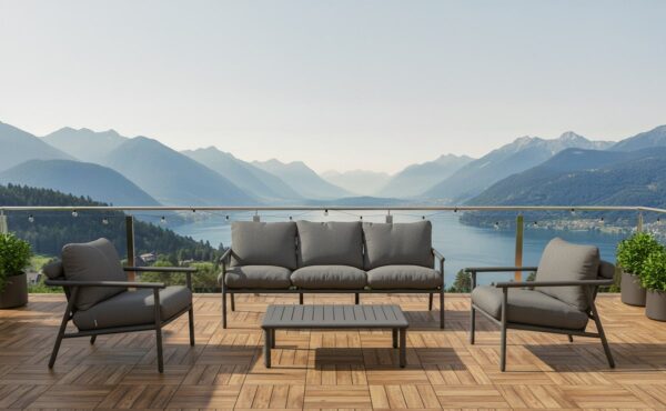 מערכת ישיבה דגם קנקון תלת