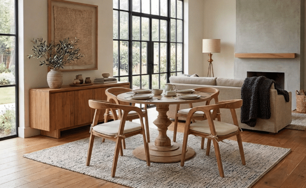 שולחן דגם מנדולין בשילוב כיסאות מיני פאני