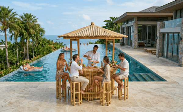 בר משקאות במבוק קו פאי חצי עגול