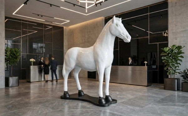 פסל דקו סוס טרקוטה – ענק