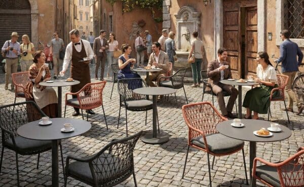 פינת קפה צ’קר בשילוב לופ